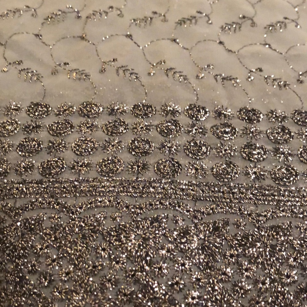 Silver Blue Saree - Picture 2 of 7